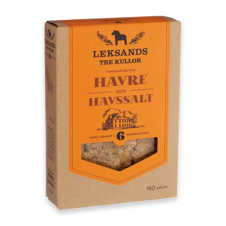 Tunnknäcke havre & havssalt 180 g