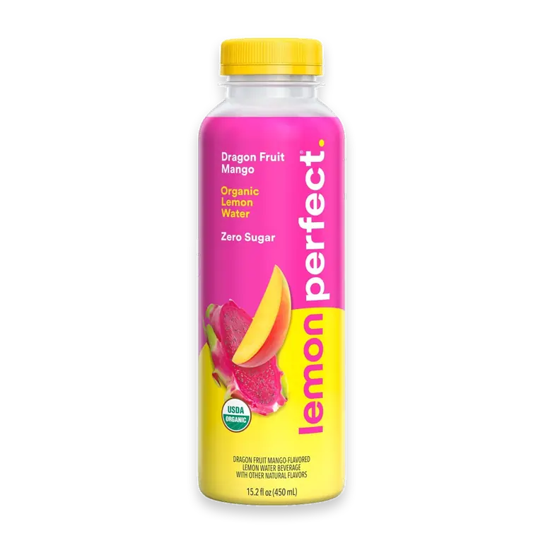Dragon Fruit Mango Organic Lemon Water