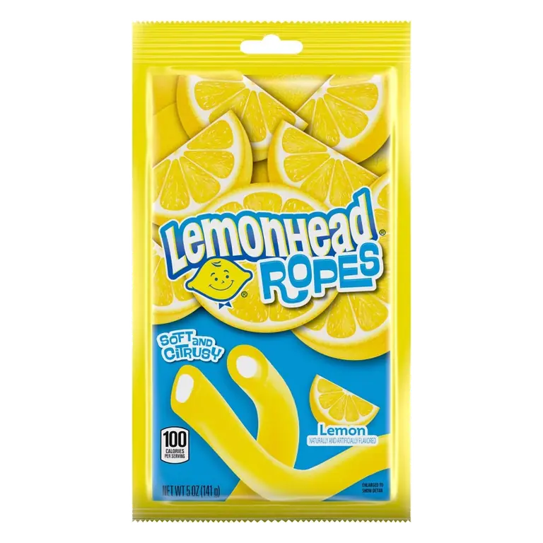 Lemonhead Ropes Peg Candy, 5oz