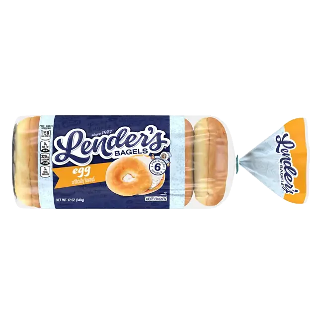 Frozen Egg Pre-sliced Bagels, 6 count, 12 oz
