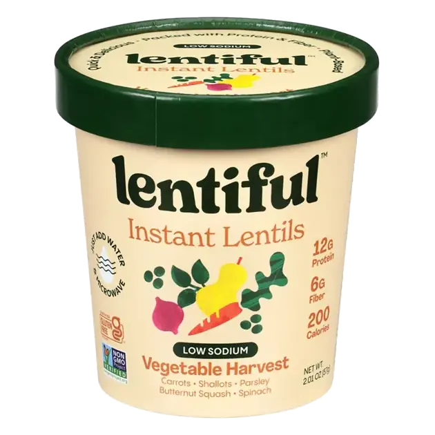 Low Sodium Vegetable Harvest Instant Lentils