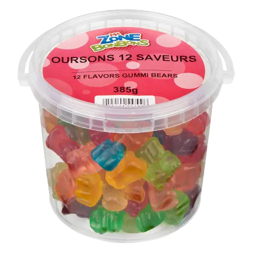 Candy 12 Flavours Gummi Bears 385 g