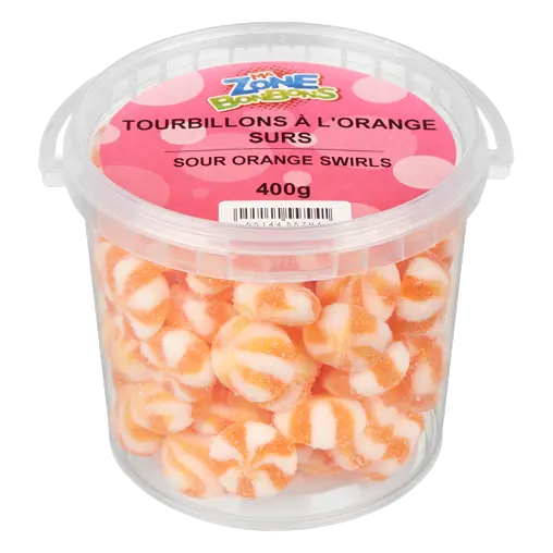 Candy Sour Orange Swirl 400 g