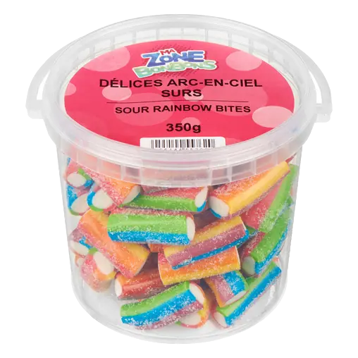 ZB Sour Rainbow Bites Candy 350 g