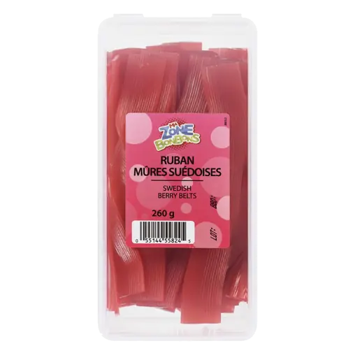 Les Aliments Johnvince Candy Swedish Berry Belts 260 g