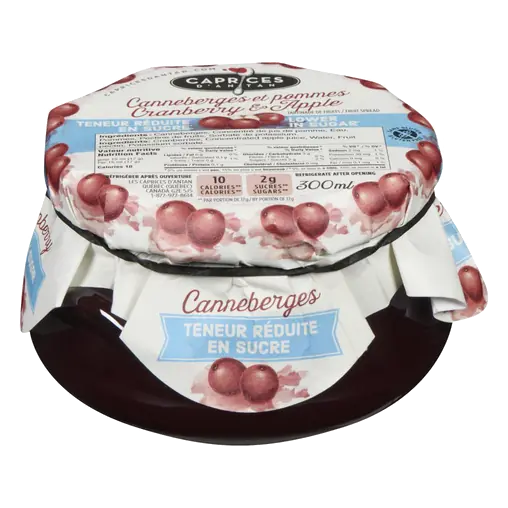 No Sugar Added Spread Cranberry And Apple 300 ml