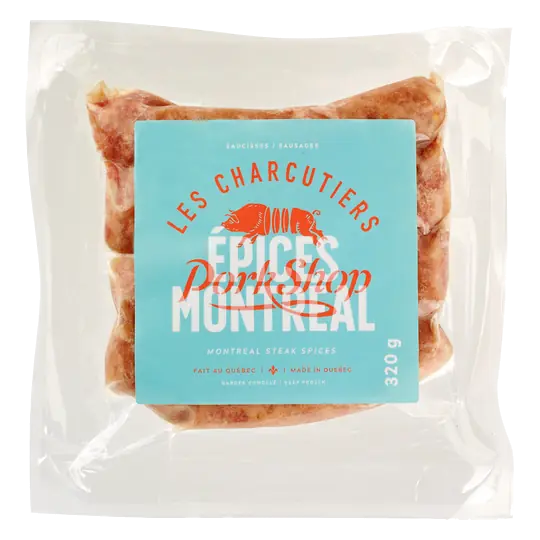 Les Charcutiers Pork Shop Frozen Sausage Montreal Steak 320 g