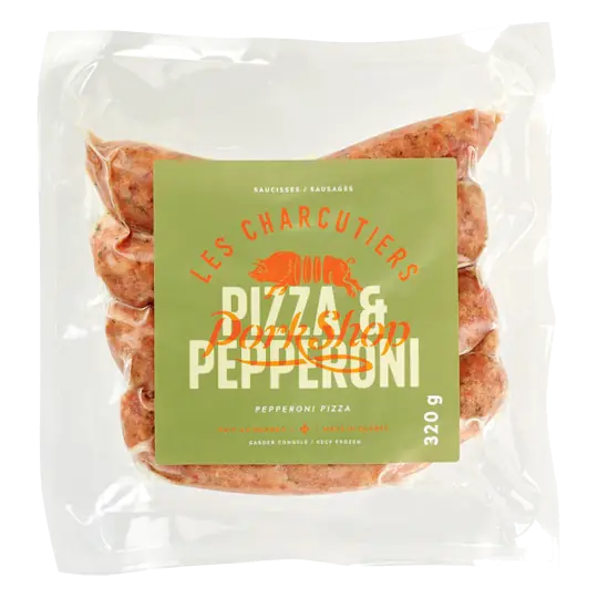Les Charcutiers Pork Shop Frozen Sausage Pepperoni Pizza 320 g