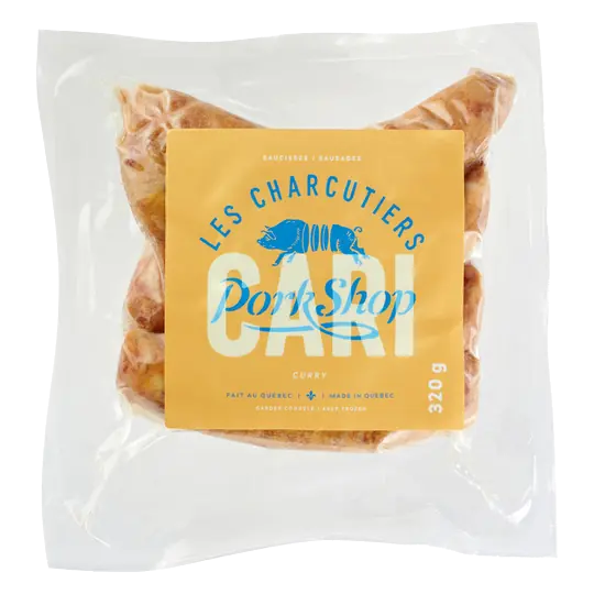 Les Charcutiers Pork Shop Frozen Sausages Curry 320 g