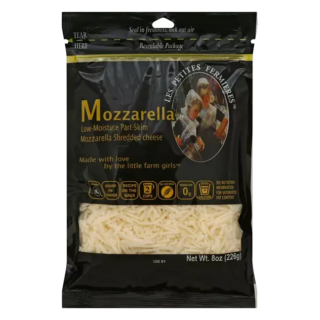 Cheese, Shredded, Low-Moisture, Mozzarella, Part-Skim