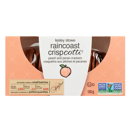 Raincoast Crispcotti Crackers Peach And Pecan 150 g