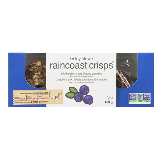 Lesley Stowe Raincoast Crisp Blueberry Almond 150 g