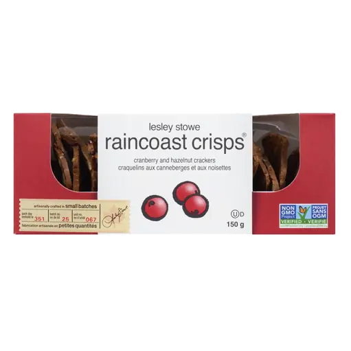 Raincoast Crisps Cranberry & Hazelnut 150 g