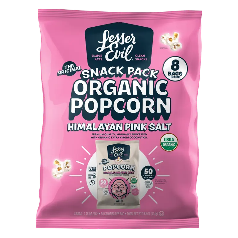 Himalayan Pink Salt Organic Popcorn