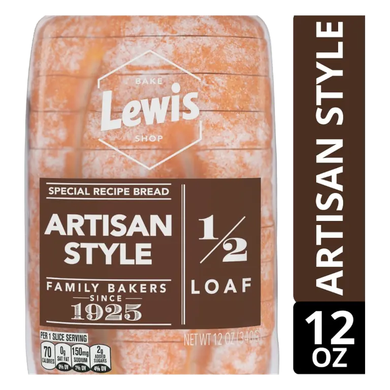 Artisan Style Special Recipe 1/2 Loaf Bread