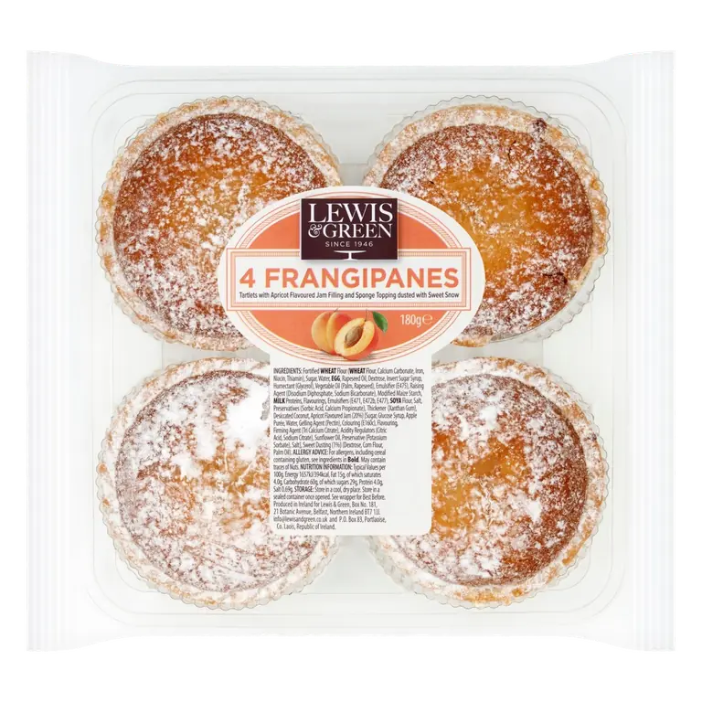 4 Apricot Frangipanes