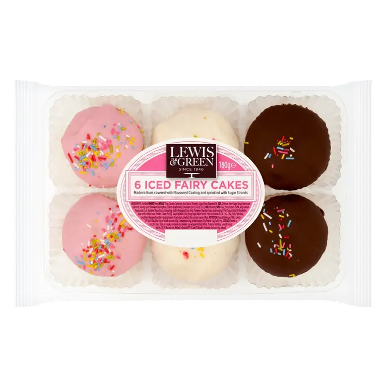 6 Iced Fairy Cakes