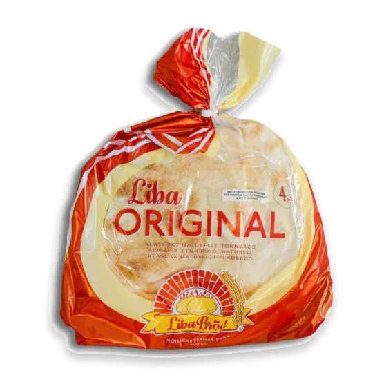 Liba Original Tunnbröd Vitt 4-pack