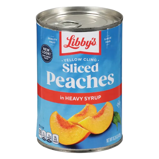 Sliced Yellow Cling Peaches in Heavy Syrup