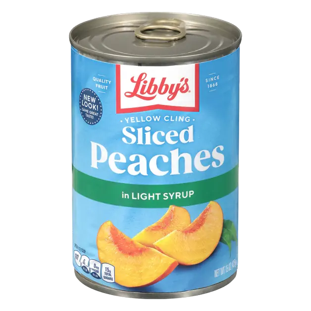Yellow Cling Peach Slices in Extra Light Syrup