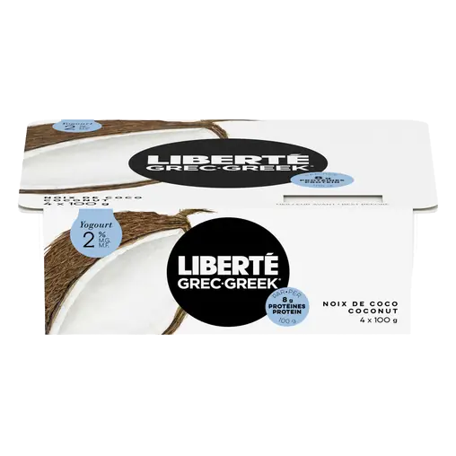 2% Greek Yogurt Coconut 4 x 100 g