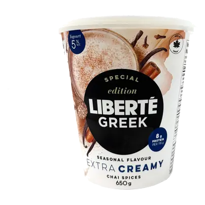 5% Greek Yogourt Special Edition Chai Spices 650 g