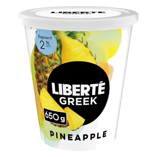 Greek 2% Yogurt High Protein Extra Fruit Pineapple 650 g