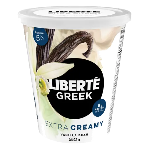 Greek 5% Extra Creamy Yogurt Vanilla Bean High Protein 650 g