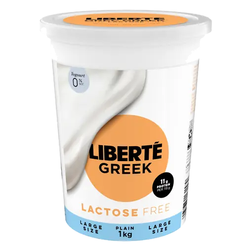 Greek Lactose-Free 0% Yogurt High Protein Plain 1 kg