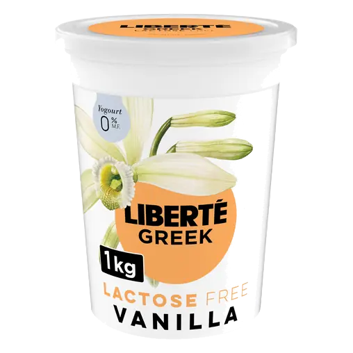 Greek Lactose-Free 0% Yogurt Vanilla 1 kg