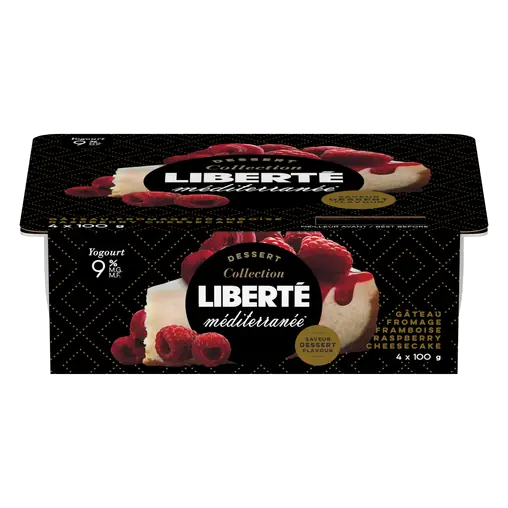 Mediterranean Yogurt Raspberry Cheesecake 4 x 100 g
