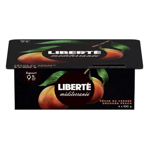 Méditerranée 9% Yogurt Orchard Peach 4 x 100 g