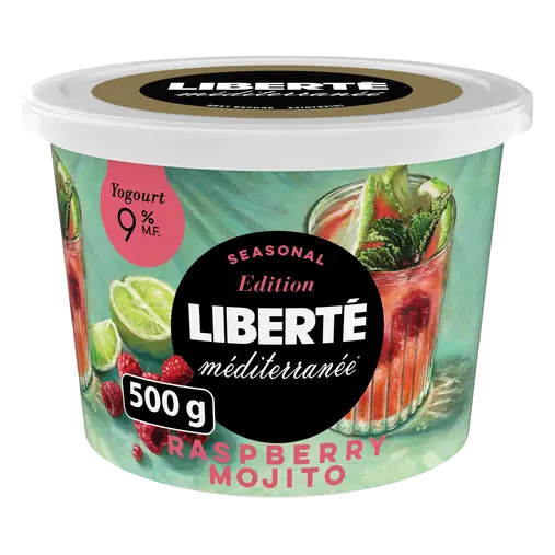 Méditerranée 9% Yogurt Raspberry Mojito 500 g