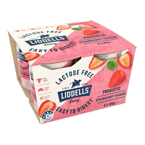 Lactose Free Yoghurt Strawberry 4x140g