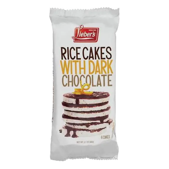 Lieber's Rice Cakes Dark Chocolate Coated, 3.1oz