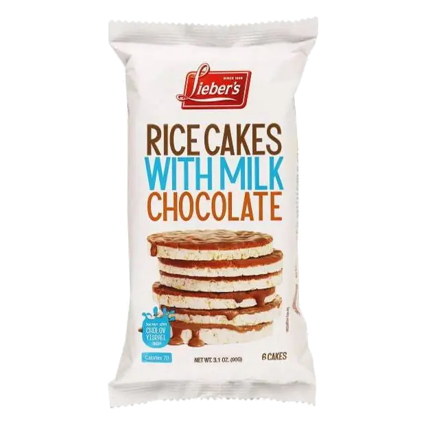 Lieber's Rice Cakes Milk Chocolate Coated, 3.1oz