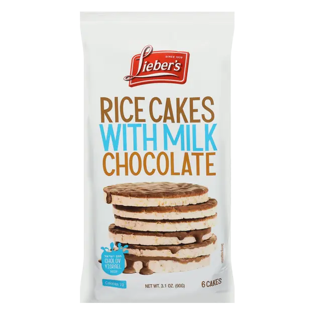 Rice Cakes with Milk Chocolate - 6 ct