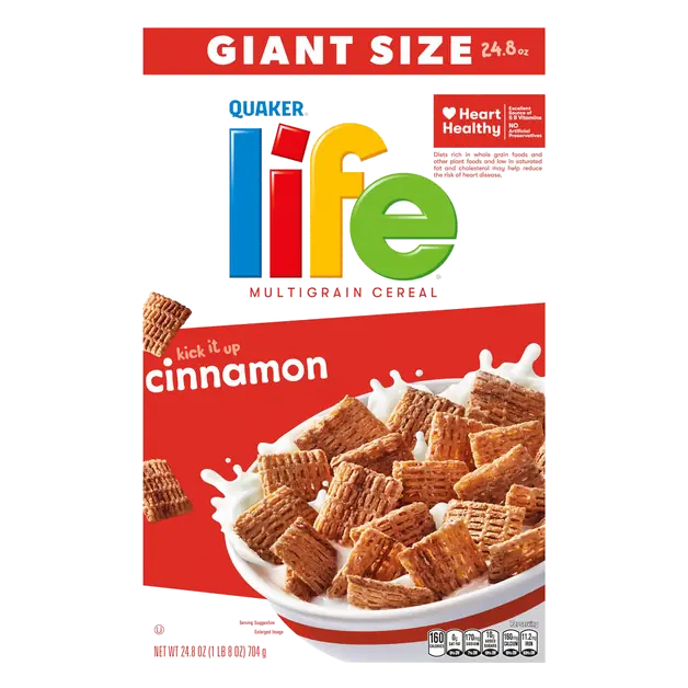 Quaker Life Cinnamon Multigrain Cereal Giant Size