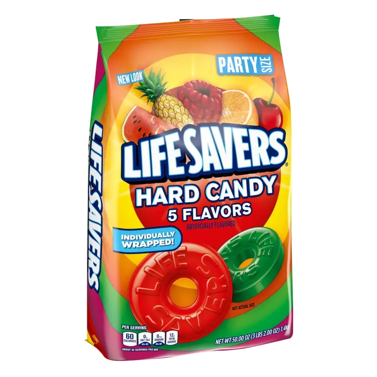 5 Flavors Hard Candy, Cherry, Pineapple, Watermelon, Orange, Raspberry