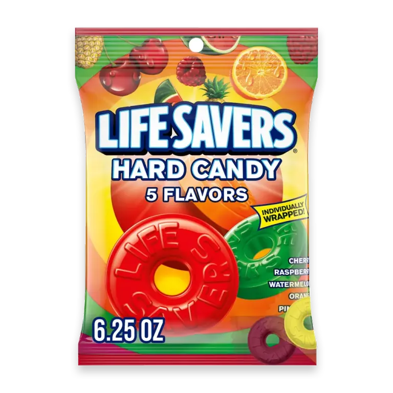 5 Flavors Hard Candy Individually Wrapped Bag