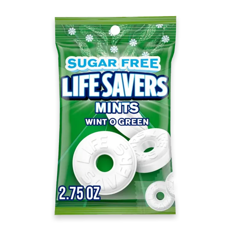 Breath Mints Sugar Free Wint-O-Green Hard Candy Bag