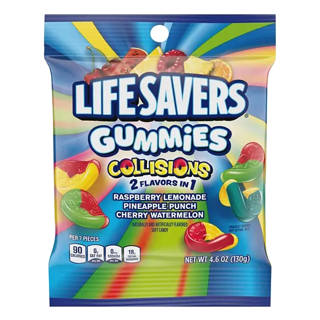 Collisions Raspberry Lemonade/Pineapple Punch/Cherry Watermelon Gummies