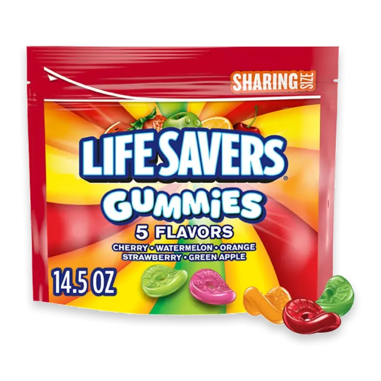 Gummy Candy 5 Flavors Sharing Size Bag