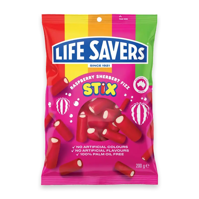 Raspberry Sherbert Fizz Stix