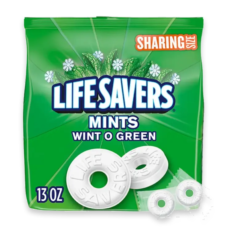 Wint-O-Green Candy Hard Mints Sharing Size Bag