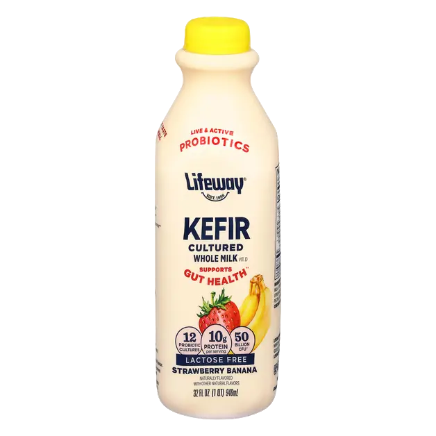Lactose Free Strawberry Banana Cultured Whole Milk Kefir