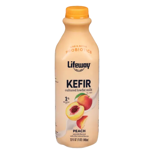 Low Fat Peach Probiotic Kefir