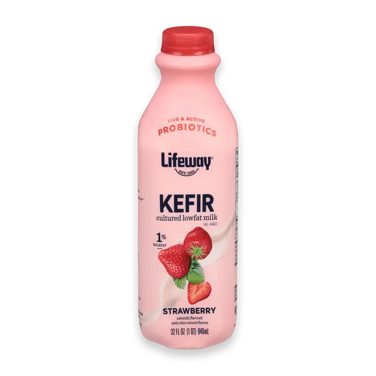 Strawberry Probiotic Low Fat Kefir Drink