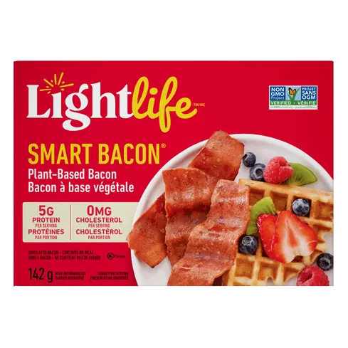 Plant-Based Vegan Bacon Strips Smart Bacon 142 g