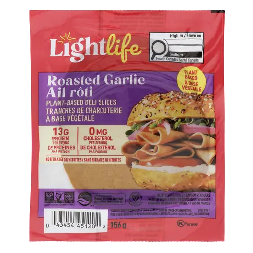 Plant-Based Deli Slices Roasted Garlic 156 g